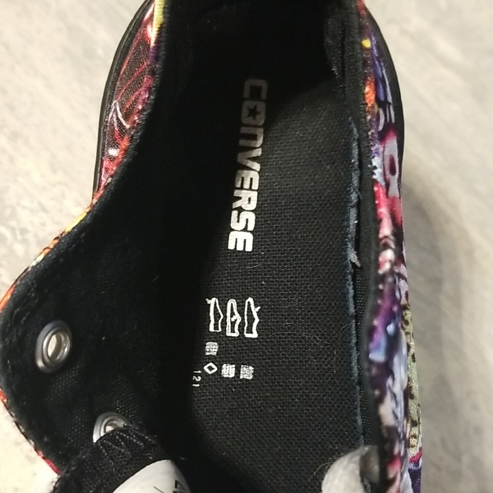 Converse All Star Kids Butterfly Print Low-Top Sneakers Size 10 - Picture 6 of 8